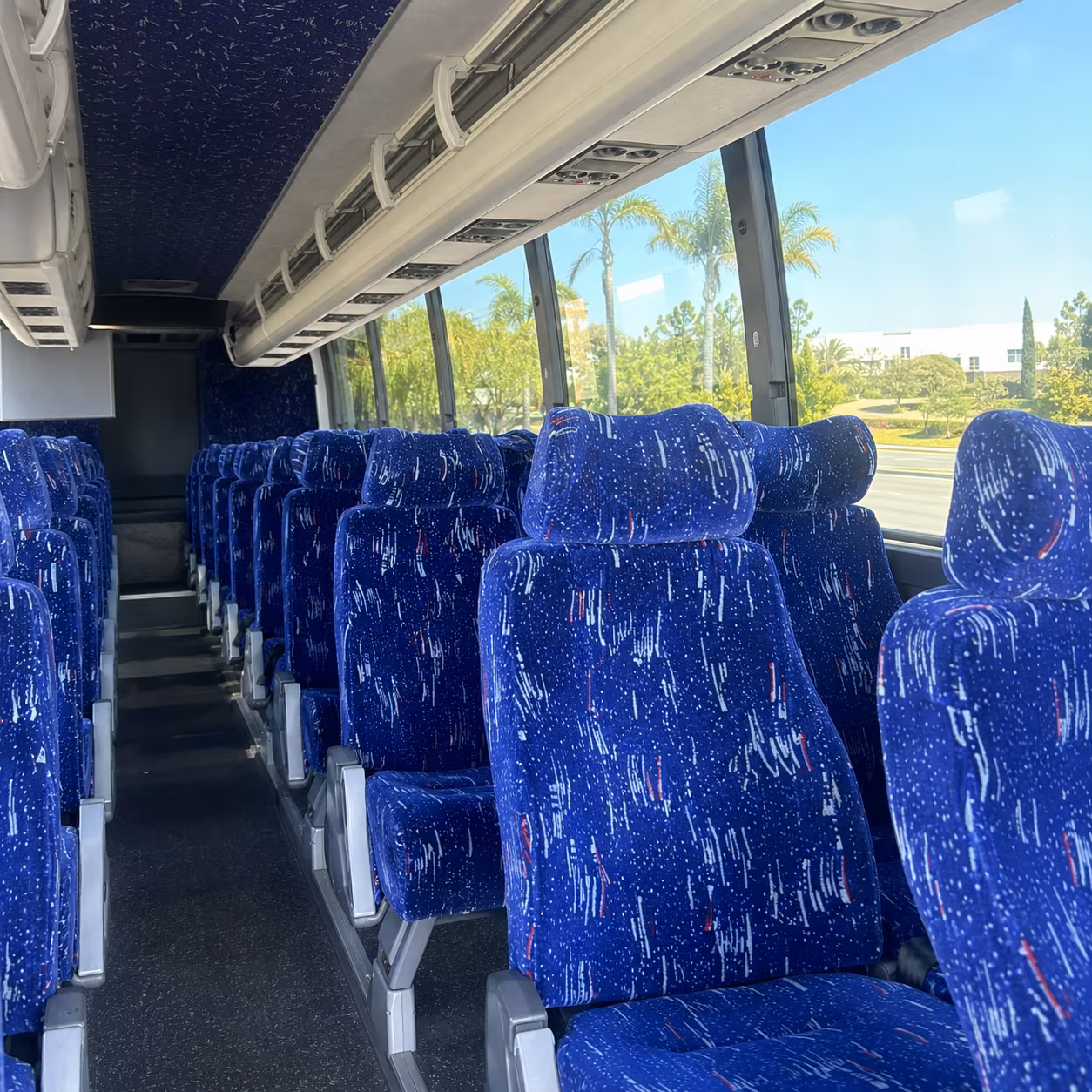 Austin Airport Shuttle & Transportation party bus interior