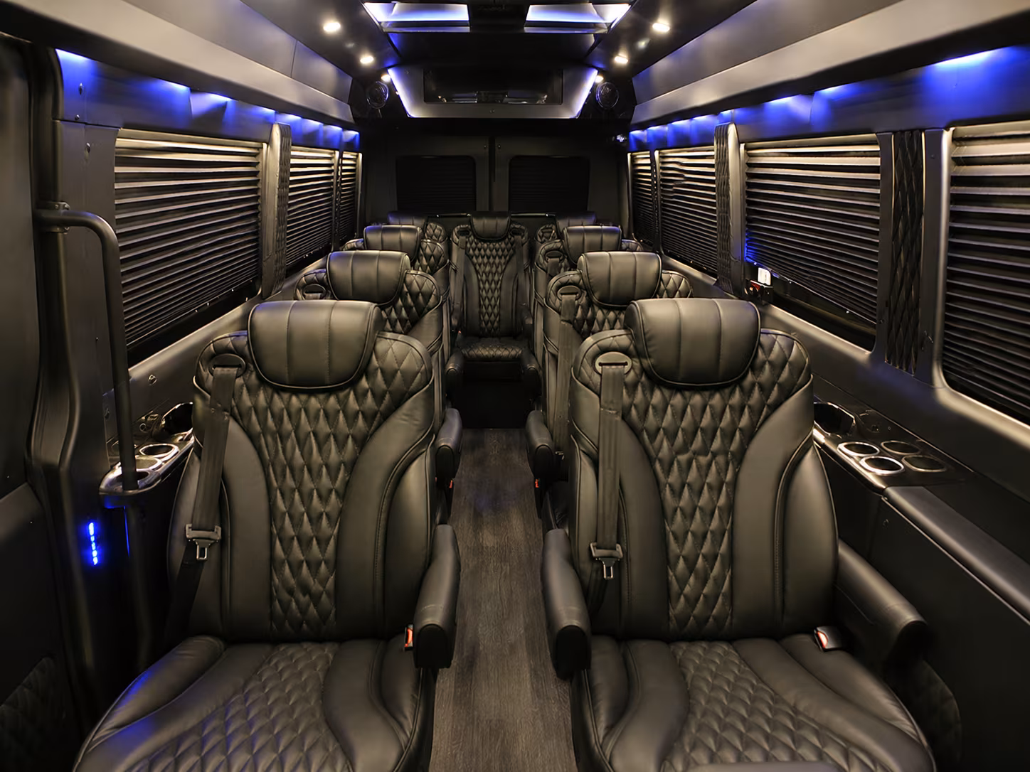 Austin austin airport transportation party bus exterior