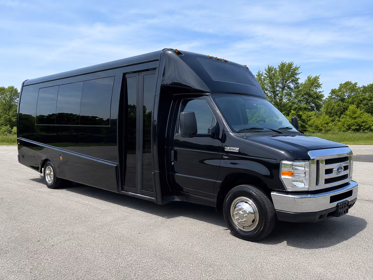 Austin austin airport transportation party bus exterior