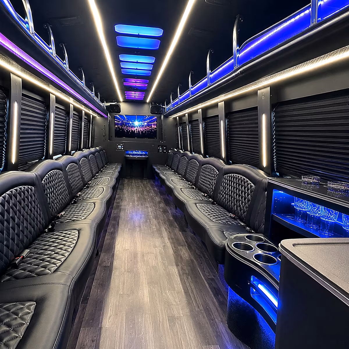 Austin austin private event party bus rental party bus interior