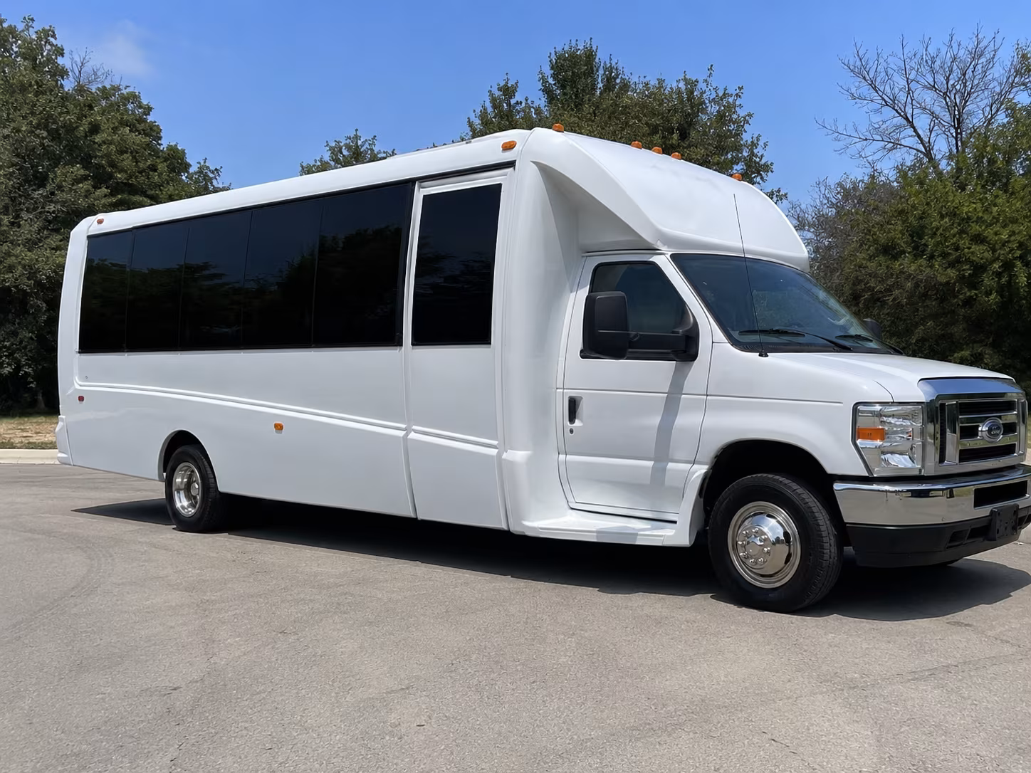 Austin austin sporting event party bus rental party bus exterior
