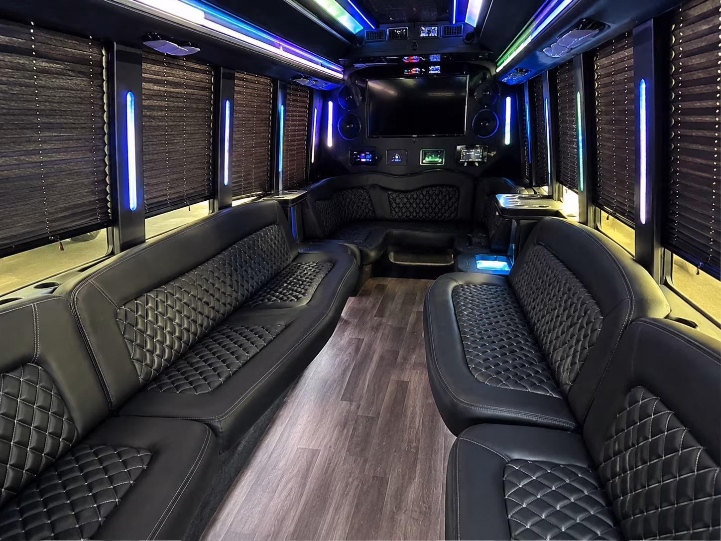 Austin austin wedding party bus rental party bus exterior