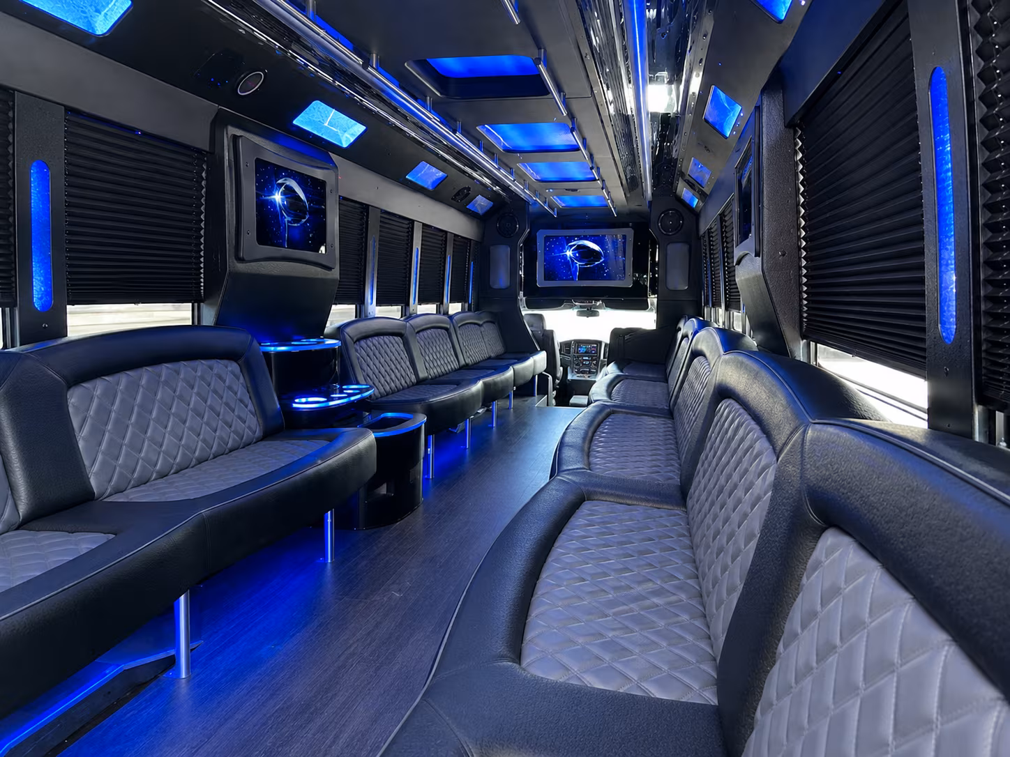 Austin austin wedding party bus rental party bus exterior