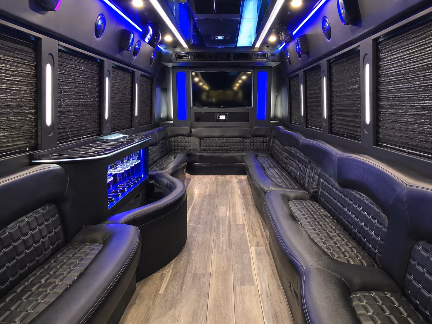 Austin austin wedding party bus rental party bus exterior