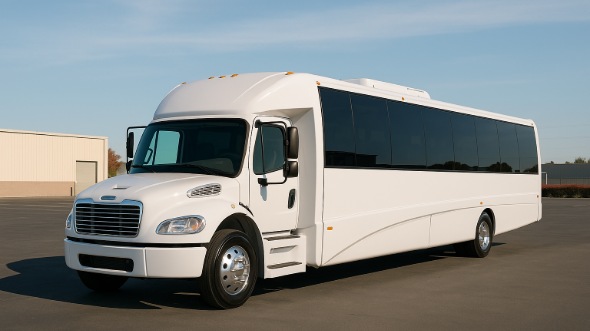 Exterior of Austin Party Bus Company's 28 Passenger Party Bus in Austin