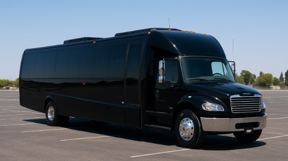 Exterior of Charter Bus Company Austin's 30 Passenger Minibus in Austin