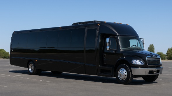 Exterior of Charter Bus Company Austin's 35 Passenger Minibus in Austin