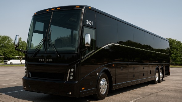 Exterior of Charter Bus Company Austin's 40 Passenger Charter Bus in Austin