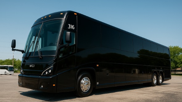 Exterior of Charter Bus Company Killeen's 40 Passenger Party Bus in Killeen