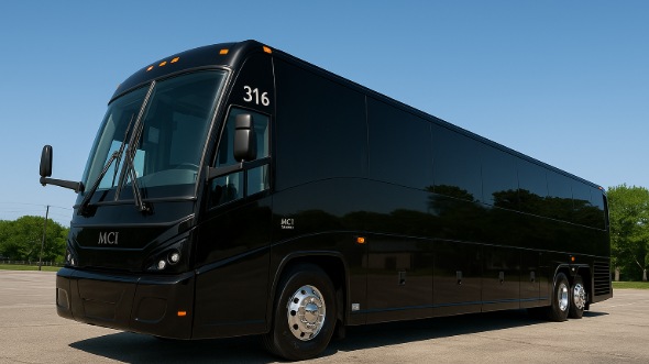 Exterior of Charter Bus Company Round Rock's 40 Passenger Party Bus in Round Rock