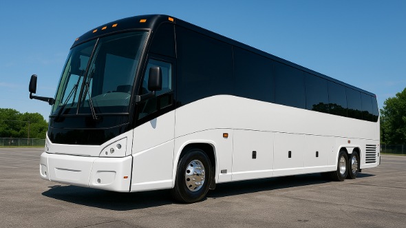 Exterior of Charter Bus Company Austin's 45 Passenger Charter Bus in Austin
