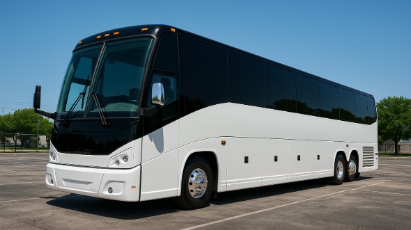 Exterior of Charter Bus Company Austin's 46 Passenger Charter Bus in Austin