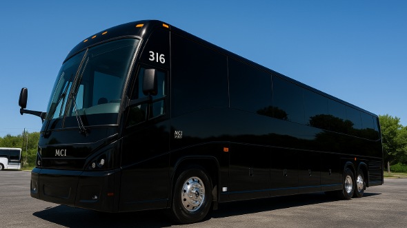 Exterior of Charter Bus Company Waco's 50 Passenger Party Bus in Waco